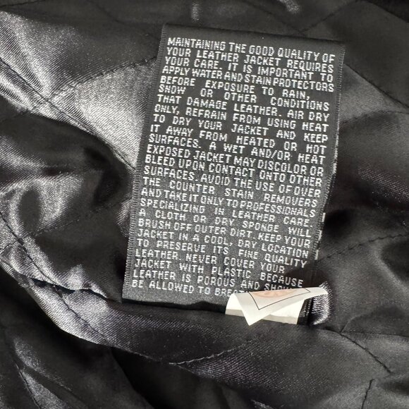 Kirkland Signature Varsity Jacket Mens 2XL Black Wool Leather Preppy CJ-1985 - Picture 10 of 12